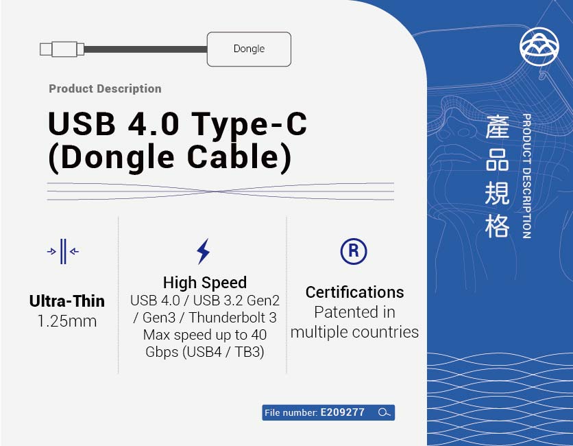 USB 4.0 Type-C (Dongle Cable)-1